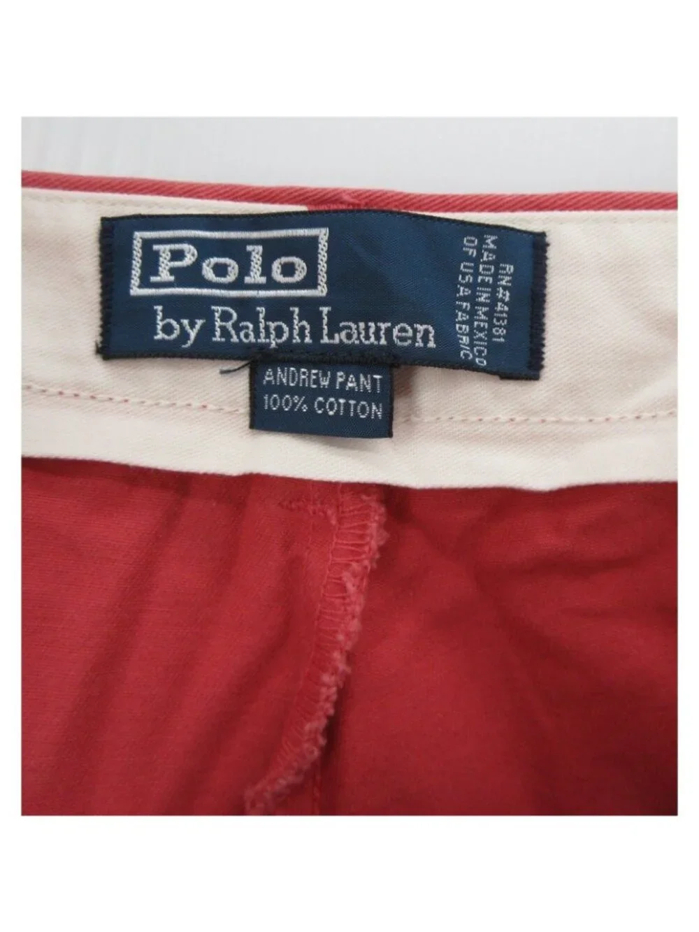 VINTAGE Polo Ralph Lauren Pants 40X32 Andrew Chino Pleated Nantucket 90s